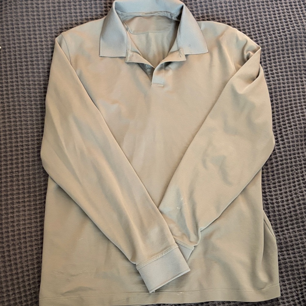 lululemon athletica Men's Light Beige Polo Shirt